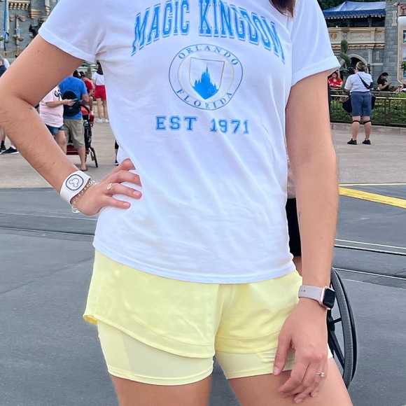 CALIA 2-in-1 Ruched Running Short in Lemon Chiffon (Women’s S) - Picture 4 of 4